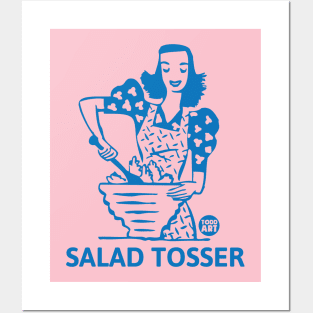 salad tosser Posters and Art